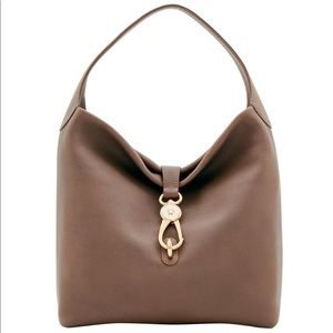 Dooney & Bourke Belvedere logo lock shoulder bag